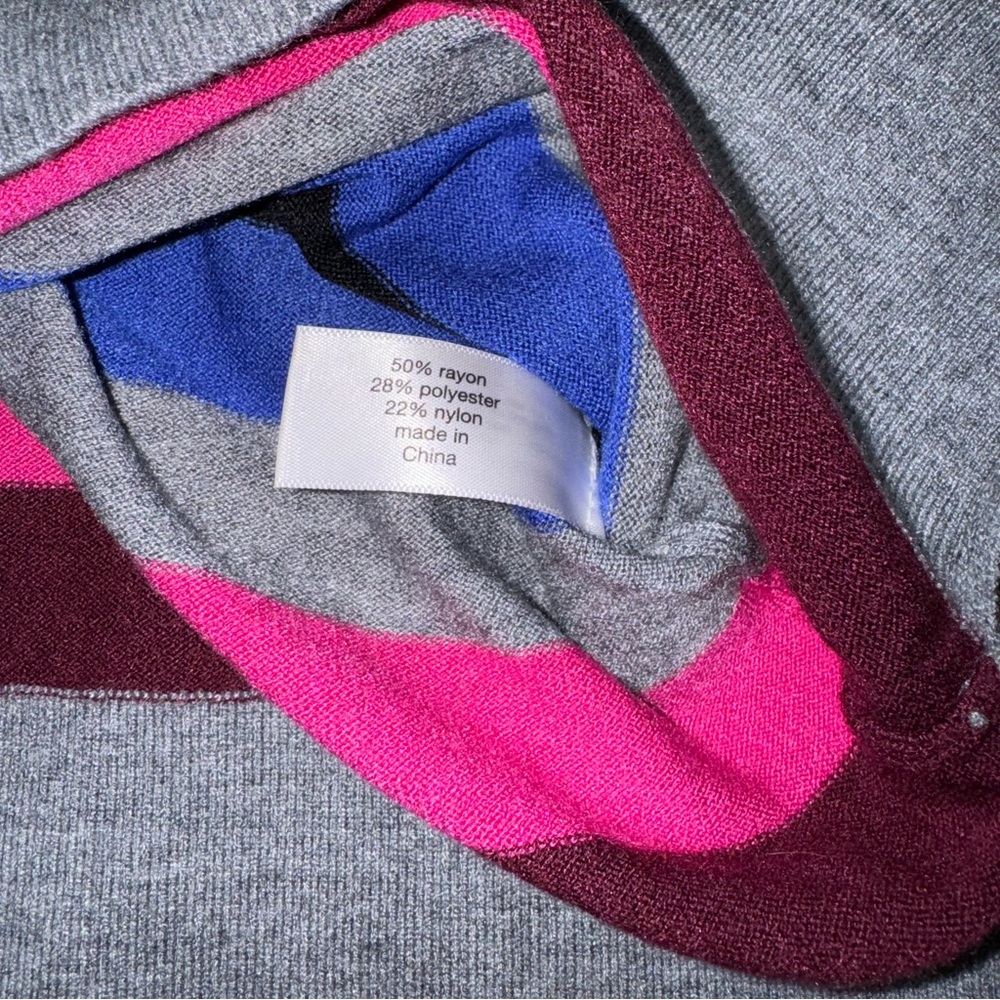 Like NEW - Lane Bryant Classic Multi-Stripe Pullover Sweater - Picture 3 of 15